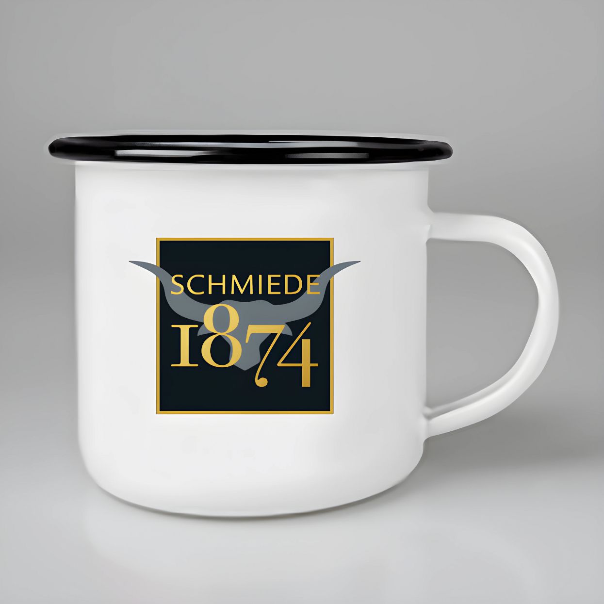 Schmiede 1874 Emaille-Kaffeetasse